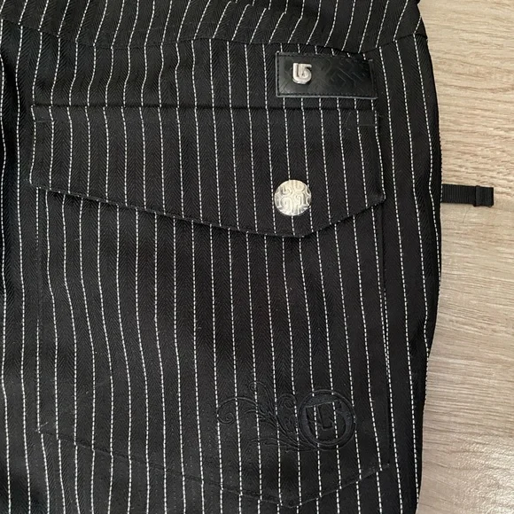 Women’s Burton DryRide Snowboard Ski Pants Medium Pinstripe - Picture 7 of 7